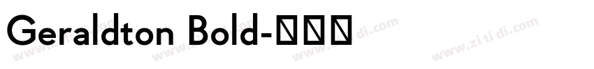 Geraldton Bold字体转换